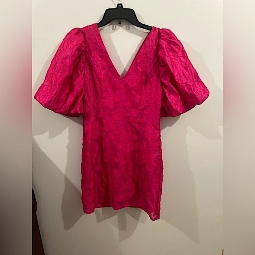 NWOT Endless Rose Floral Jacquard Mini Dress Size Medium - Picture 4 of 11